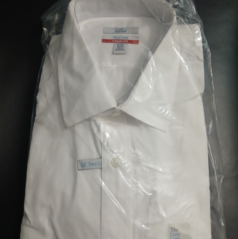 Croft & Barrow white shirt for men